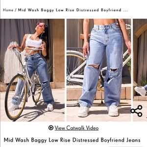 PLT Baggy Boyfriend Jeans